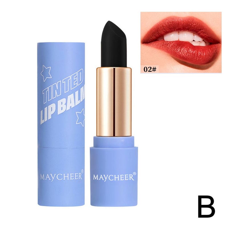 MAYCHEER Color Changing Lipstick Black Lip Balm Moisturizing
